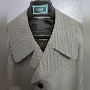 40L Vintage London Fog Limited Edition Overcoat Micro-Houndstooth Made in USA